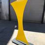 LEAP LIGHT, steel, powder coat paint, modern abstract outdoor sculpture