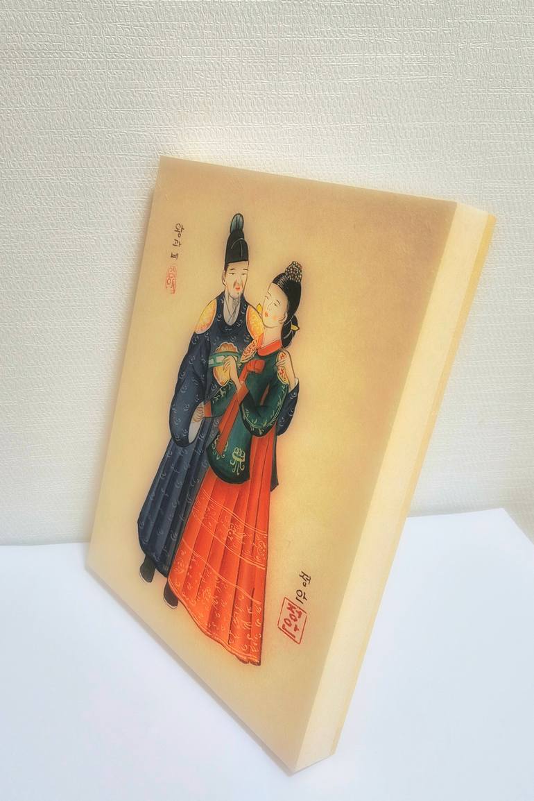 Original Figurative People Mixed Media by Sungsil Yun