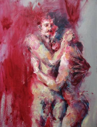 Original Abstract Nude Paintings by Myrto Papadaki