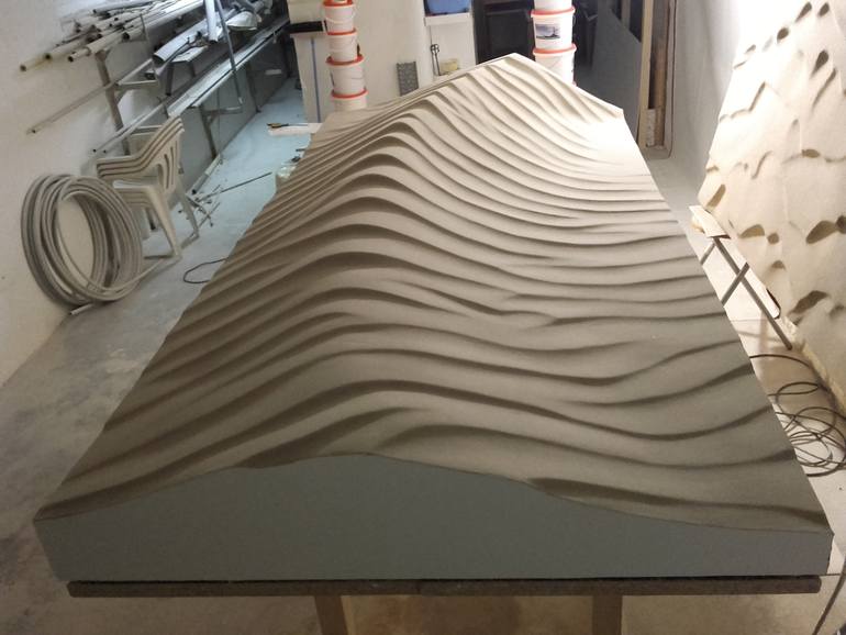 Original Art Deco Beach Sculpture by Winfried Kempf