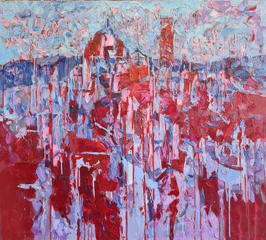 Original Expressionism Landscape Paintings by Domenico Asmone
