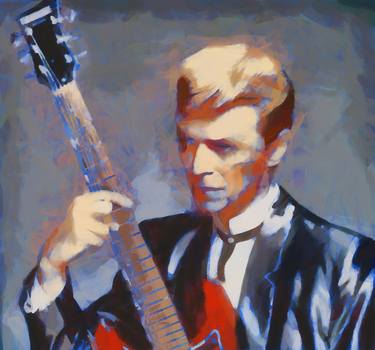 David Bowie Tribute Oil Art thumb