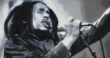 Bob Marley Tribute Oil Art thumb