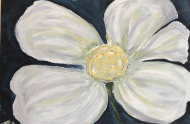 Original Abstract Floral Painting by Victoria Pustynnikova