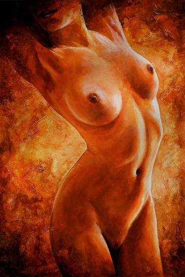 Original Figurative Nude Paintings by Emerico Imre Toth