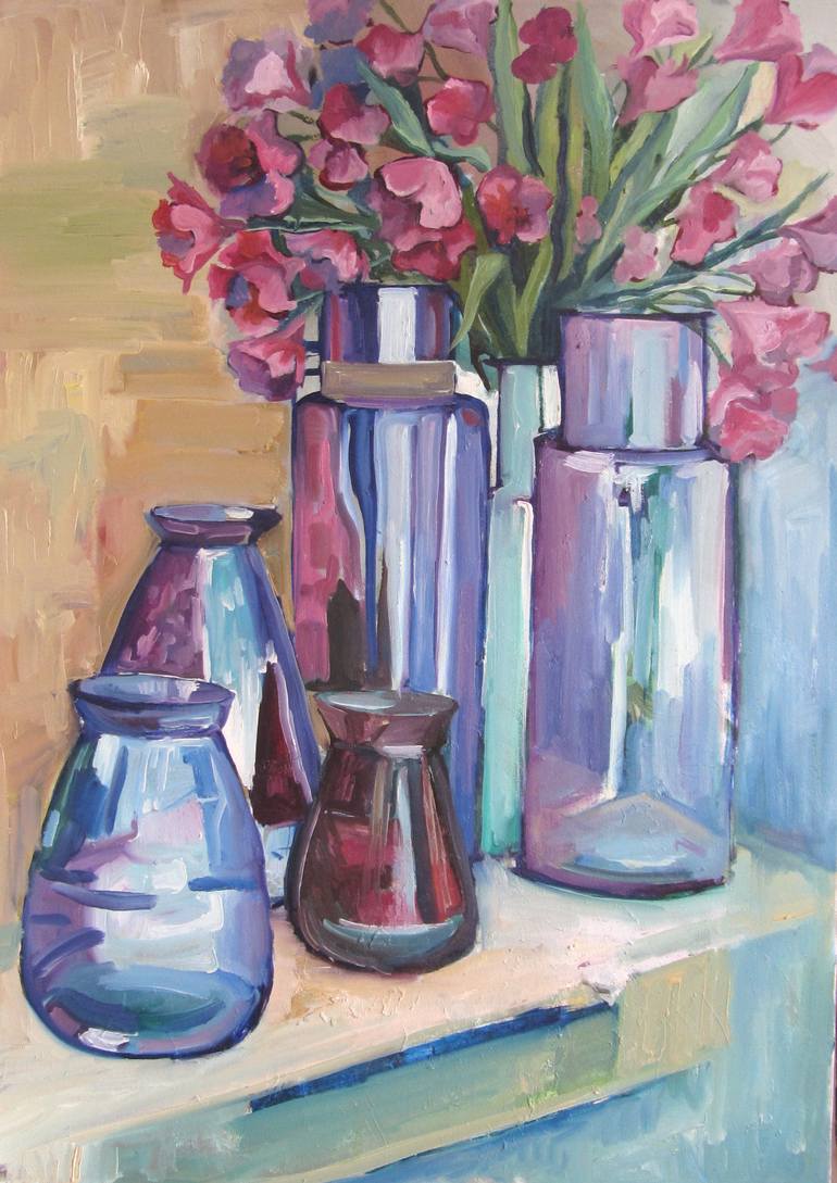 Original Impressionism Still Life Painting by Anna Mokhova