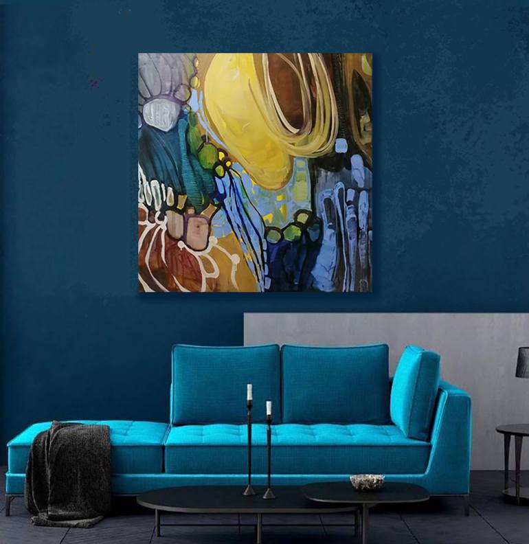 Original Expressionism Abstract Painting by Anna Mokhova