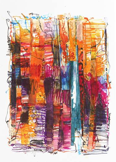 Original Abstract Mixed Media by Amad Fakih