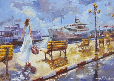 Print of Impressionism Ship Paintings by Viktoria Debda