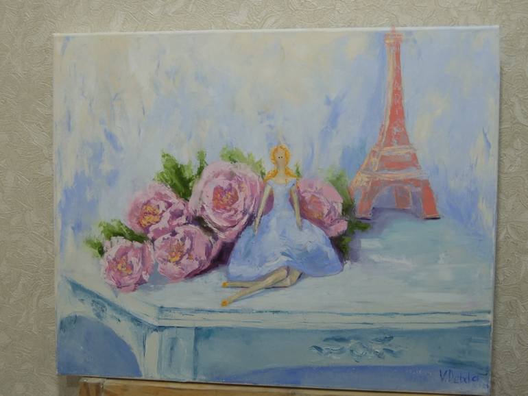 Original Conceptual Love Painting by Viktoria Debda