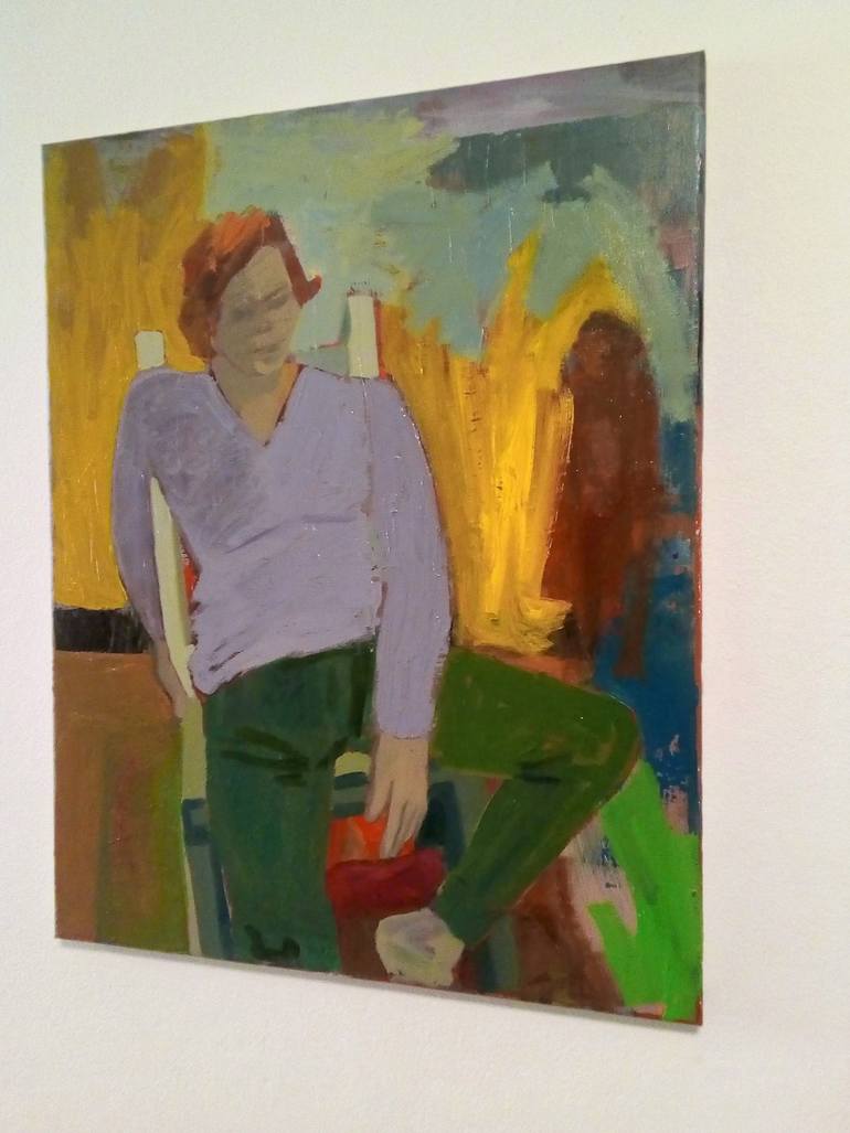 Original Figurative People Painting by Adriano Caudullo