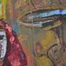 For the painting is used high quality canvas and oil colors.
The clown's mission is make fun for public but it doesn't means he is happy too.