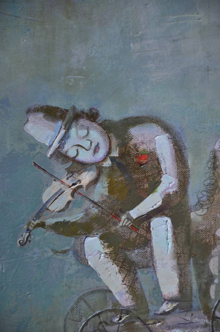 Original Figurative Music Painting by Taras Plishch