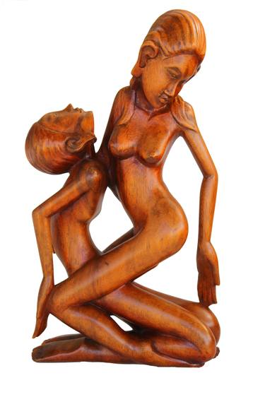 Original Art Deco Erotic Sculpture by Sergey Popov - Pop Art
