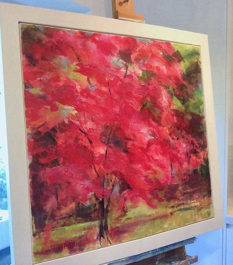 Original Impressionism Tree Painting by Amanda Pellatt