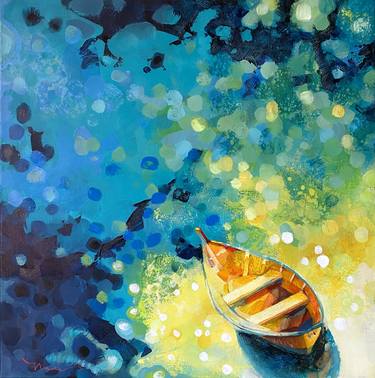 Print of Boat Paintings by Nadia Lysakowska