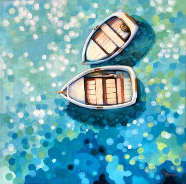 Original Boat Paintings by Nadia Lysakowska