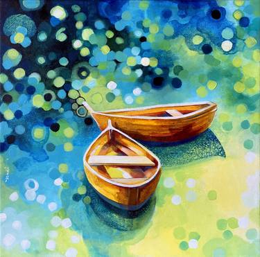 Original Boat Paintings by Nadia Lysakowska