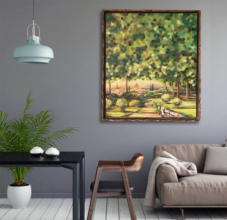 Original Abstract Garden Painting by Ada Chini
