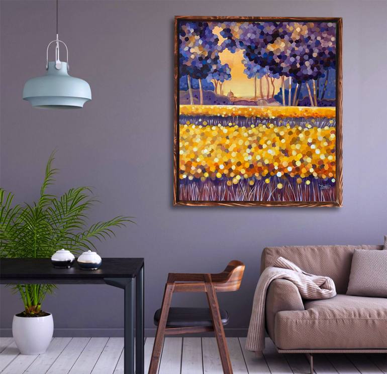 Original Garden Painting by Nadia Lysakowska