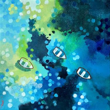 Original Impressionism Boat Paintings by Nadia Lysakowska