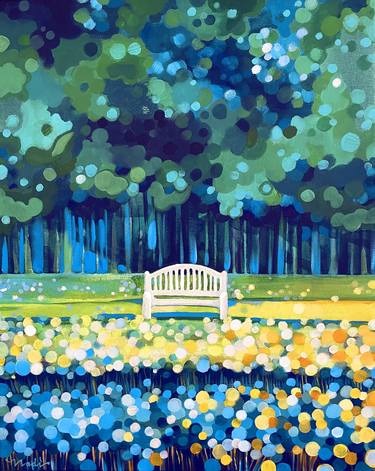 Original Impressionism Garden Paintings by Nadia Lysakowska