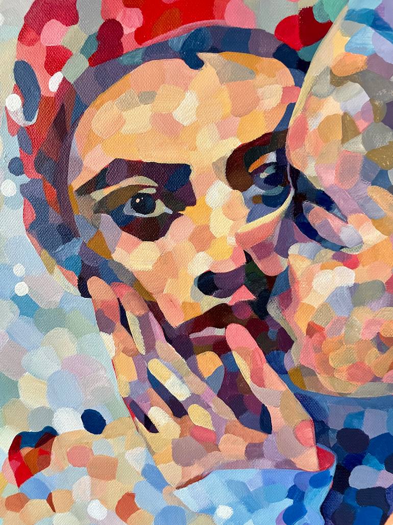 Original Impressionism People Painting by Ada Chini