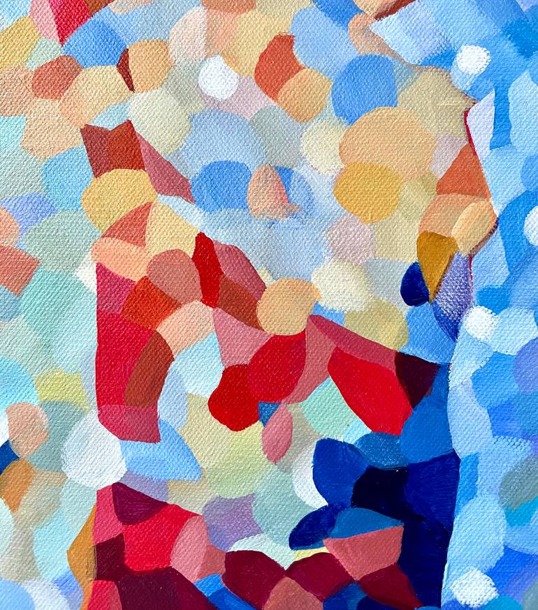 Original Impressionism People Painting by Ada Chini