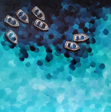 Print of Boat Paintings by Nadia Lysakowska
