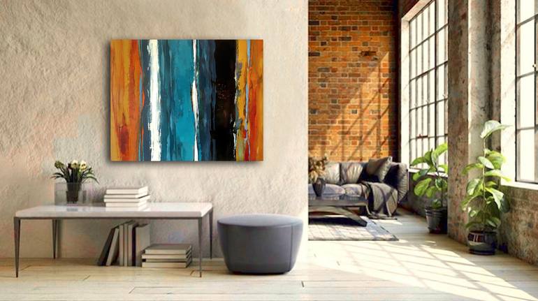 Original Expressionism Abstract Painting by Nadia Lysakowska