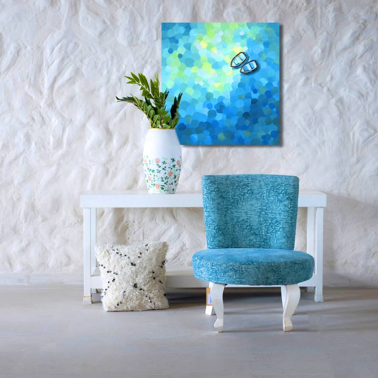 Original Figurative Boat Painting by Ada Chini