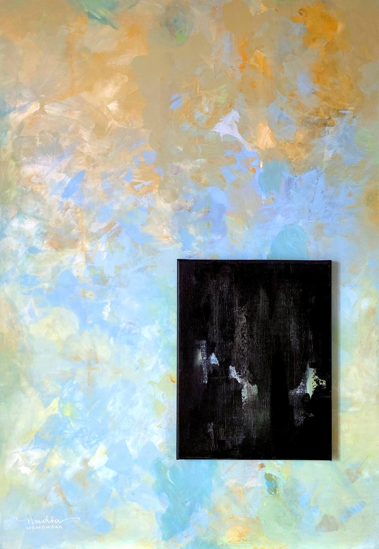 Original Abstract Expressionism Abstract Painting by Nadia Lysakowska