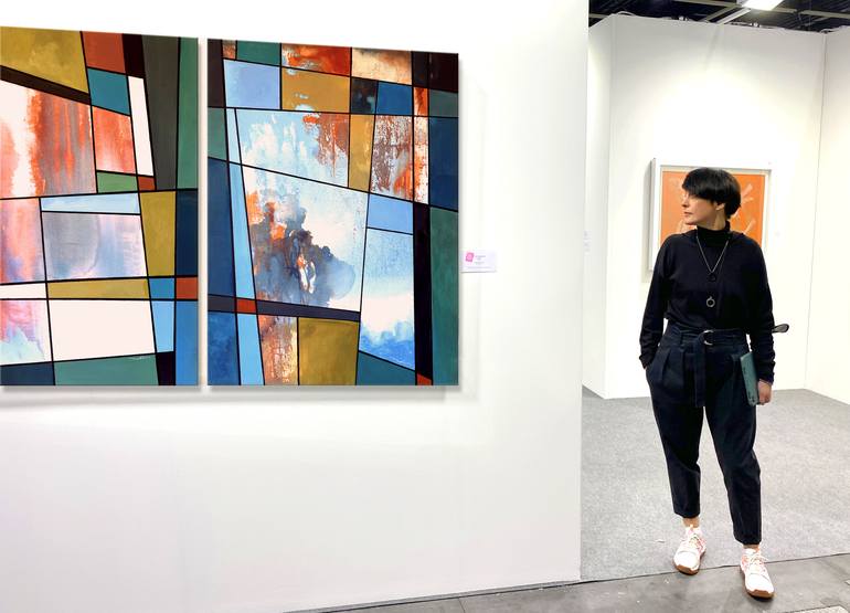 Original Cubism Abstract Painting by Ada Chini