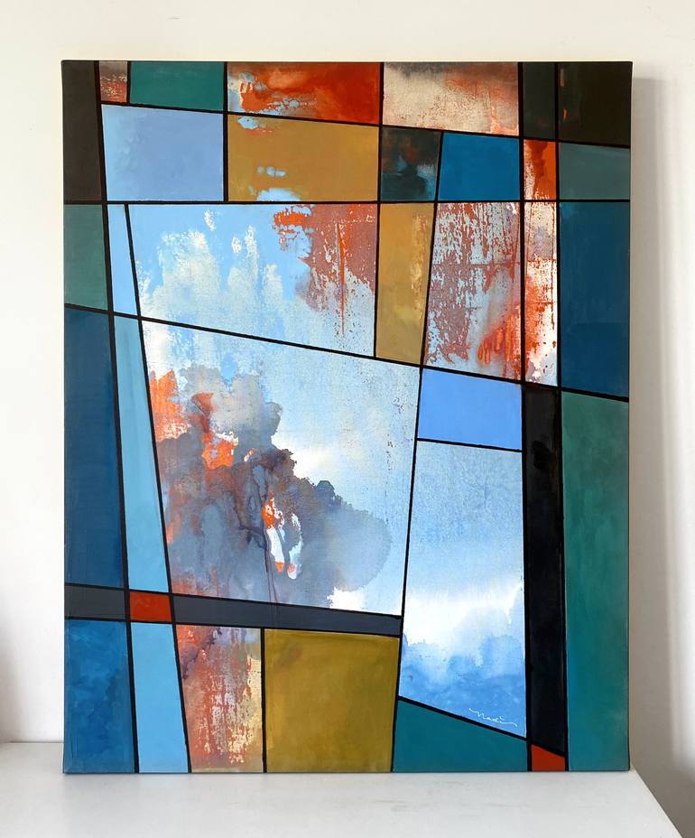 Original Cubism Abstract Painting by Ada Chini