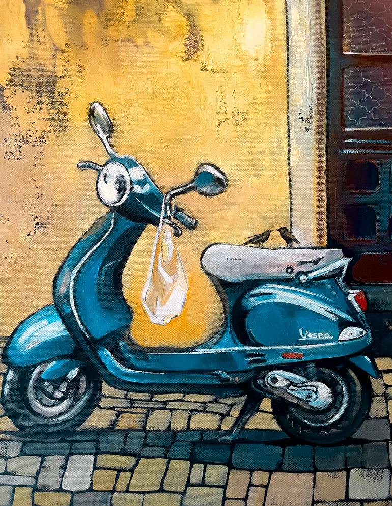 Original Expressionism Transportation Painting by Ada Chini