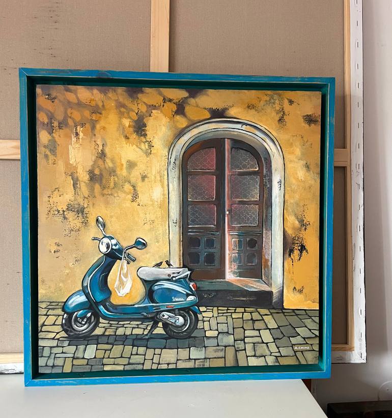Original Expressionism Transportation Painting by Ada Chini