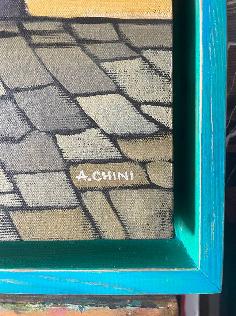 Original Expressionism Transportation Painting by Ada Chini