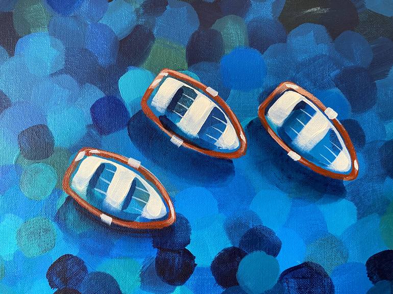 Original Boat Painting by Nadia Lysakowska