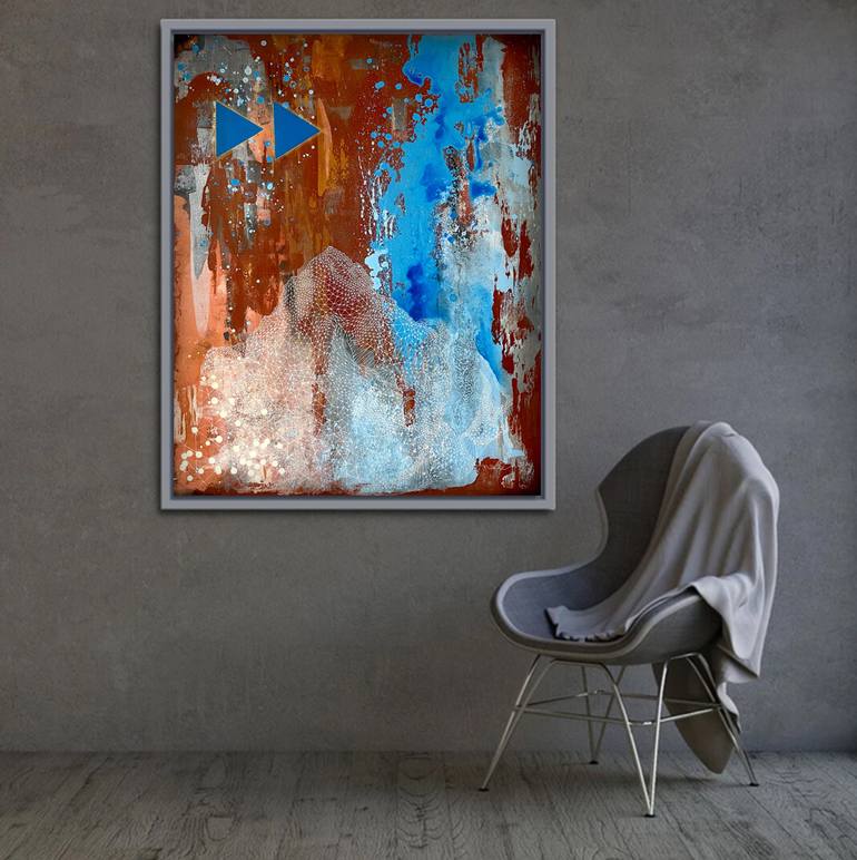 Original Abstract Expressionism Abstract Painting by Nadia Lysakowska