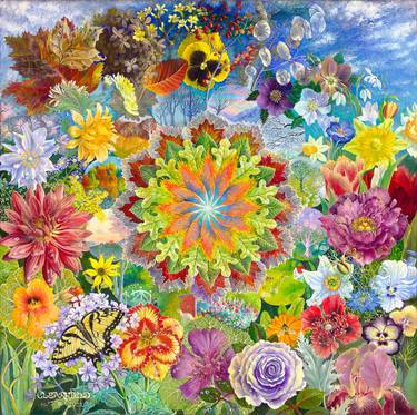 Original Floral Paintings by Rachel Clearfield