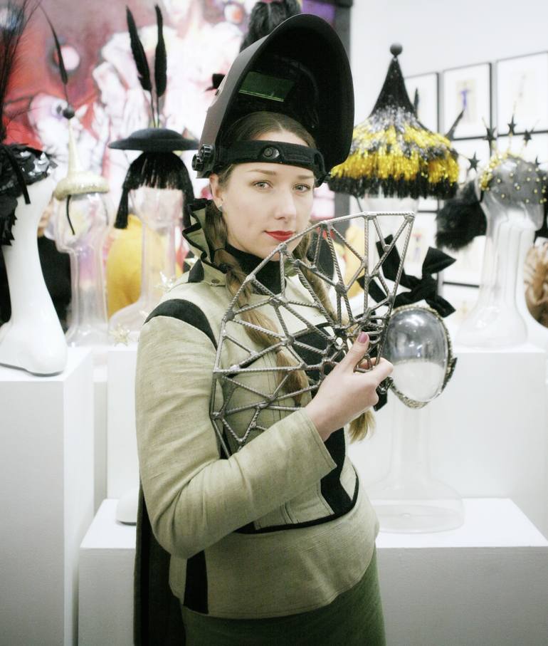 Original Figurative Fashion Sculpture by Alexandra Weld Queen