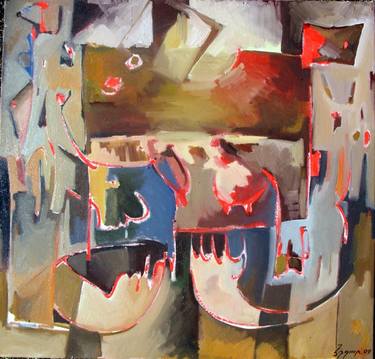 Original Abstract Expressionism Abstract Paintings by Edgar Edaryan
