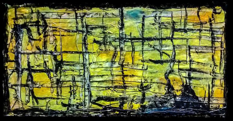 Original Abstract Expressionism Abstract Painting by Pictura Ionf