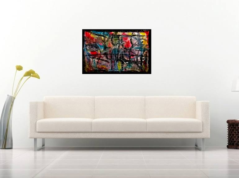 Original Abstract Expressionism Abstract Painting by Pictura Ionf