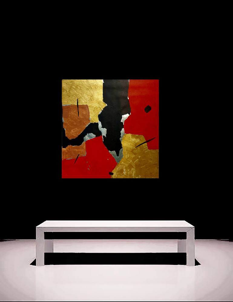 Original Conceptual Abstract Painting by Pictura Ionf