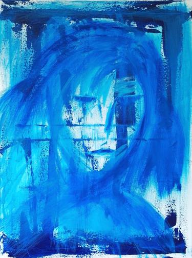 Print of Abstract Expressionism Portrait Paintings by Anastasia Vasilyeva