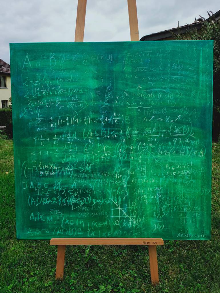 Original Conceptual Science/Technology Painting by Anastasia Vasilyeva