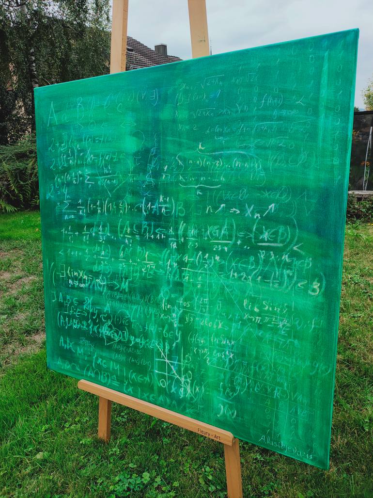 Original Conceptual Science/Technology Painting by Anastasia Vasilyeva