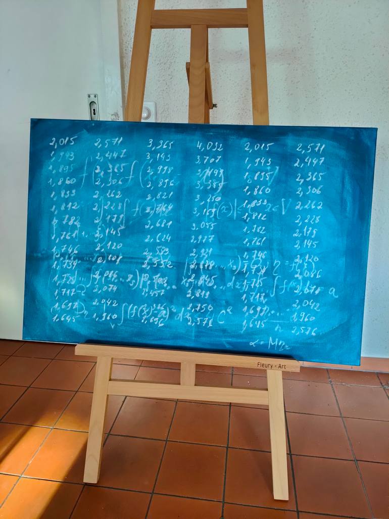 Original Abstract Expressionism Science/Technology Painting by Anastasia Vasilyeva