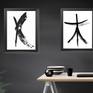 Combine several monochrome artworks in interieur 